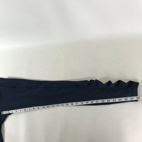 Lululemon Speed Tight Women's Size 4 Navy Blue Pockets Stretch Ruched Activewear - Picture 9 of 9
